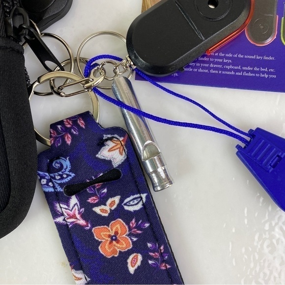 Water Bottle Pocket Key Finder Whistle Flashlight Compass - Picture 2 of 9